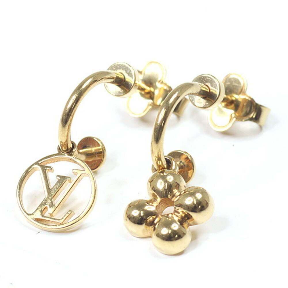 LOUIS VUITTON Brown Monogram Earrings - Picture 5 of 6